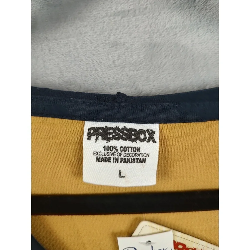Pressbox Pitt Panthers Hoodie Youth Size L Gold Navy Blue Athletic‎ Pullover